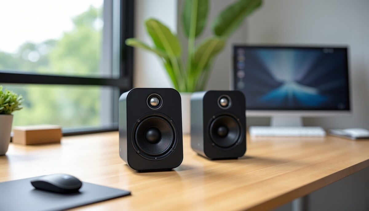 Découvrez les enceintes de bureau Creative XF1 : Audio Hi-Res et Bluetooth 6.0 pour une expérience sonore exceptionnelle